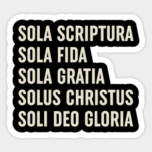 5 Solas Sticker